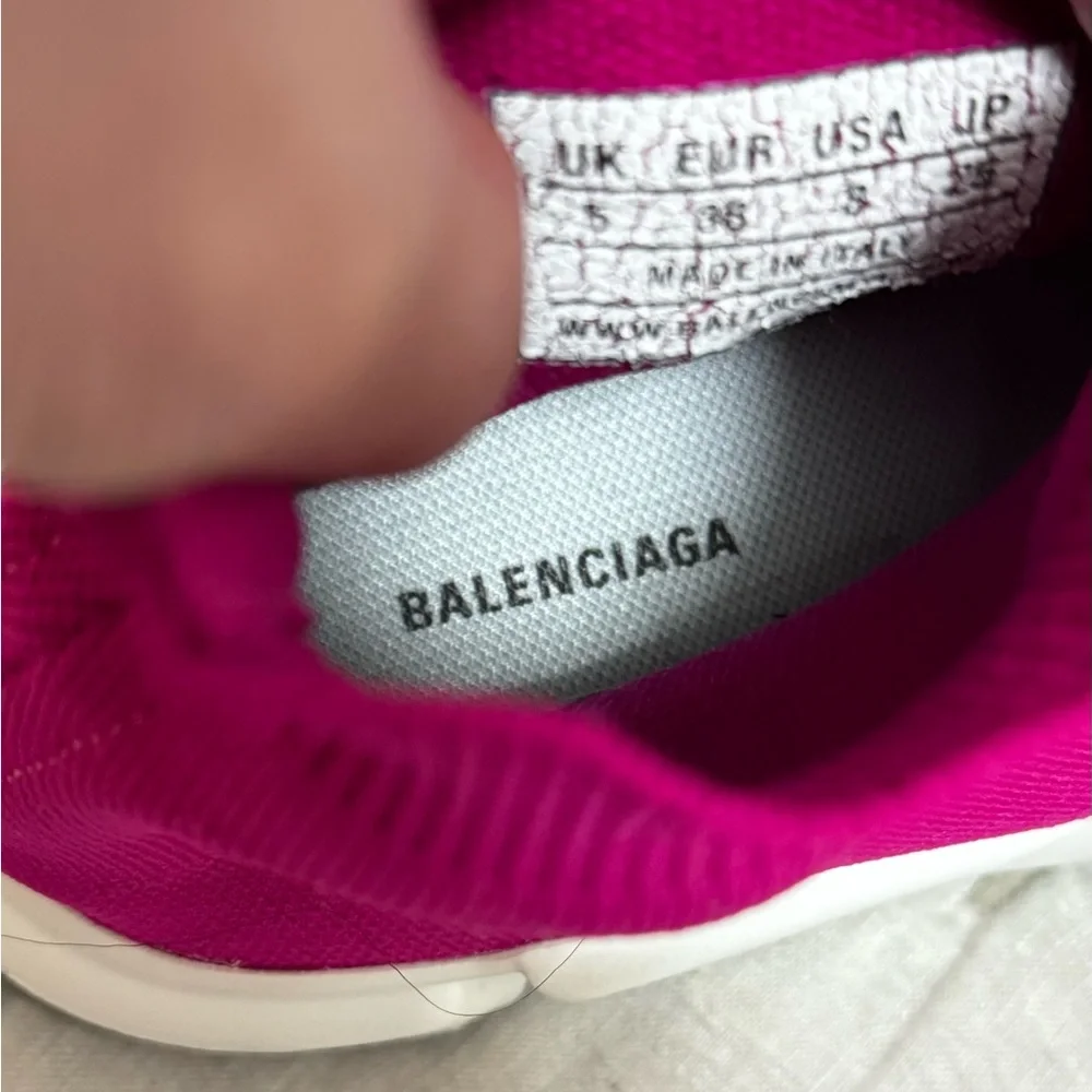 Balenciaga Women's Shoes in Burgundy and White - Picture 4 of 4